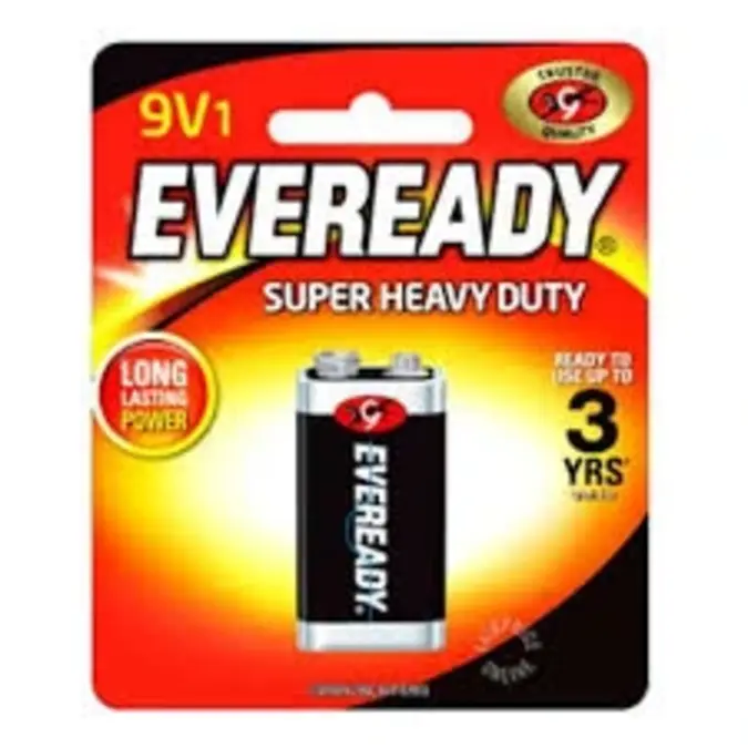Eveready Super Heavy Duty Battery 1222-Bp1 9V 1 Piece